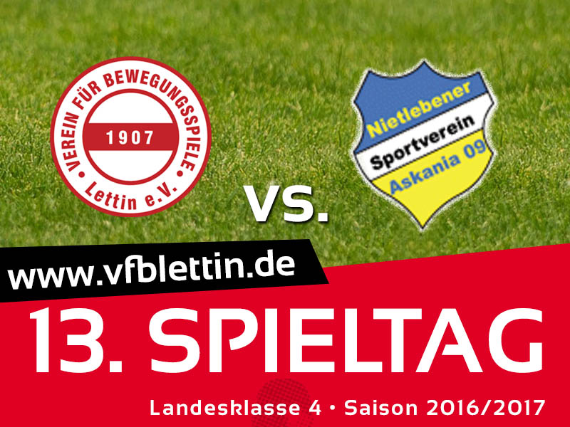 13. Spieltag | Lettin – Nietlebener SV | 2016